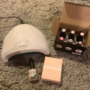 Sunuv UV Led gel kit. Beetles gel polish with base and top coat